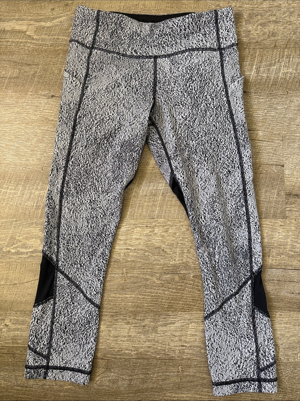 Lululemon Pace Rival Crop 10 Power Luxtreme Spray Jacquard Size 6